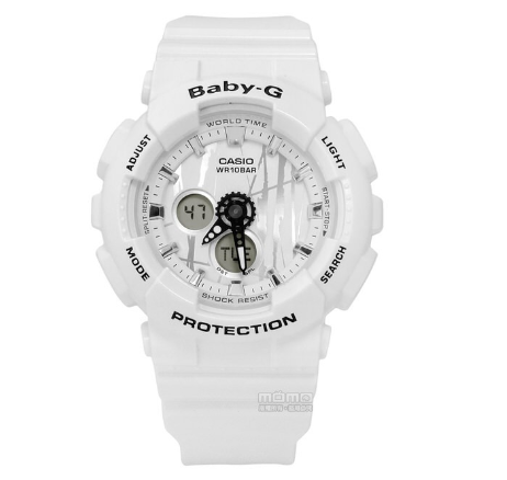 Casio Baby-g BA-120SP-7A Digital Analog Rubber Strap Watch For Women