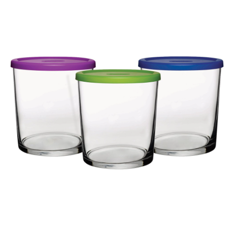 Pasabahce Bistro Bowl 360cc w/ Cover, Set of 3 (95623/3)