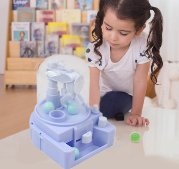 Mini Claw Machine 4 Tiny Stuff Prizes Multi-Color Mini Ball Cute Shape Skill Training Desktop Game Interactive Claw Machine Catcher