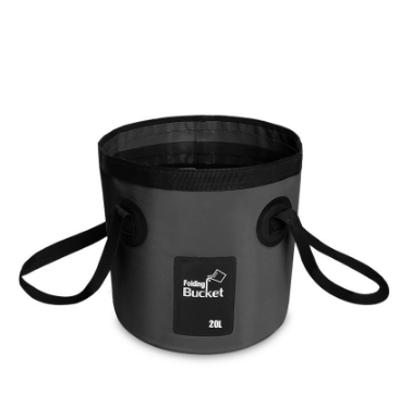 20L Portable Outdoor Foldable Water Bucket Camping Hiking Storage Container Wash Basin Fish Bucket