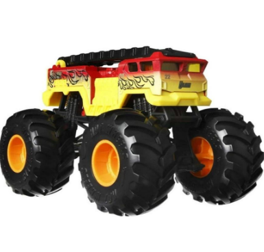 Hot Wheels 5 Alarm Oversized Monster Trucks 1:24 Scale Die-cast Vehicle Toy Cars, Toys For Boys