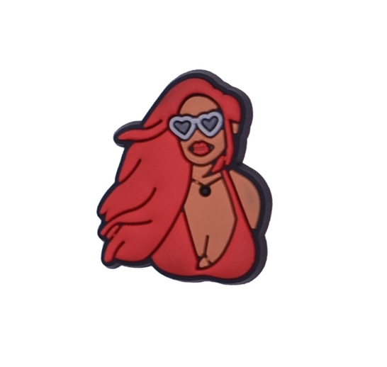 Cute Bear Cat Jibits for Croc Rainbow Jibbits Charm Mermaid Shoe Charms Pins Karol G Singer Jibitz Crocks for Girls Shoes Accessories S16