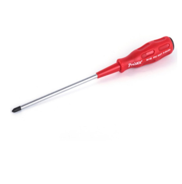 Pro'sKit 89414B Pro-Soft S/D (+#2x200mm) Precision Slotted Screwdriver