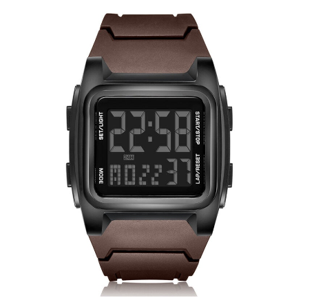 POSHI Original Men Watches Waterproof Multifunctional Men's Sports Watch Dual Time Count Down Stopwatch Digital Wrist Watch For Man 005