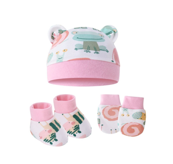 Some Baby Beanies Gloves Sock Set Newborn Baby Mittens No Scratch No Scratch Mittens S6