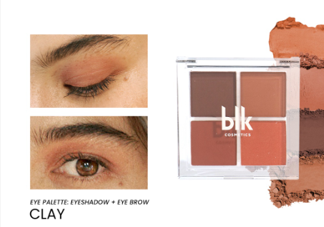 blk cosmetics daydream eyeshadow palette clay