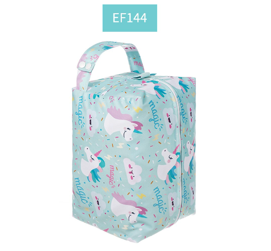 Happyflute Baby Diaper Pads Reusable Waterproof Fashion Prints Wet  Dry Cloth Wet Bag Mums Storage Travel Nappy Bag 004