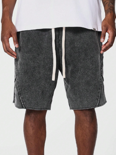 SUMWON Drop Crotch Washed Short