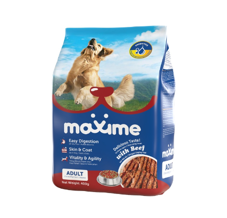 Maxime Dry Dog Food Adult  Beef Flavor 400g
