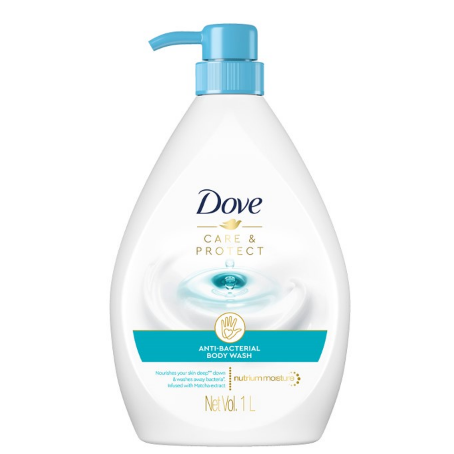 Dove Antibacterial Body Wash Care & Protect 1L