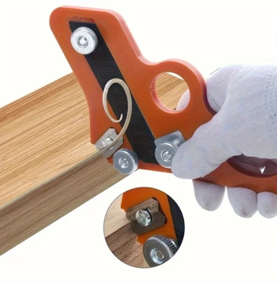 1pc Manual Edge Banding Trimmer, Veneer Edge Cutter Tool, Carpentry Chamfer Plane, Manual Planer Wood Chamfering Fillet