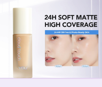 Y.O.U Cloud Touch Blurring Skin Tint｜ Long Wear | Transferproof | Full Coverage｜Soft Matte