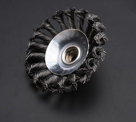 Harden 611516 100mmxM14x2.0 Twist Wire Belvel Brush* Professional Circular Twist Belvel Grinder Wire