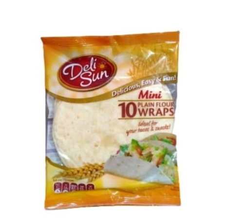 Deli Sun Mini Plain Flour Wraps 10's
