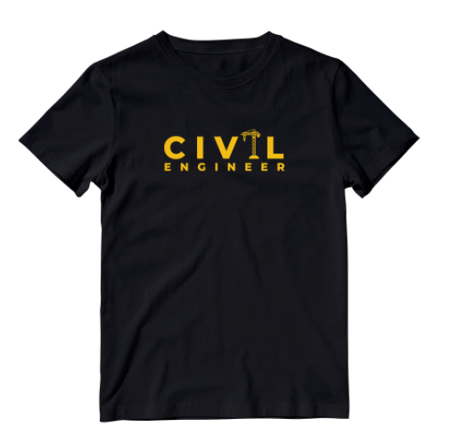 Civil Engineer Yellow Cotton Shirt