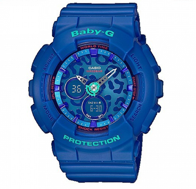 Casio Baby-g BA-120LP-2A Digital Analog Rubber Strap Watch For Women