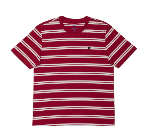 GIORDANO Men's Cotton Jersey Stripe Frog Tee T-Shirt