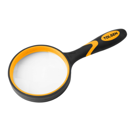 Tolsen Magnifying Glass 190x85mm (Lens 4X) 50011 Easy Grip Handle