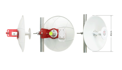 Lanbowan 1ft Mimo Parabolic Antenna 25dBi 4.95-7.125GHz Wi-Fi ANT4971D25P-MIMO | Infobahn