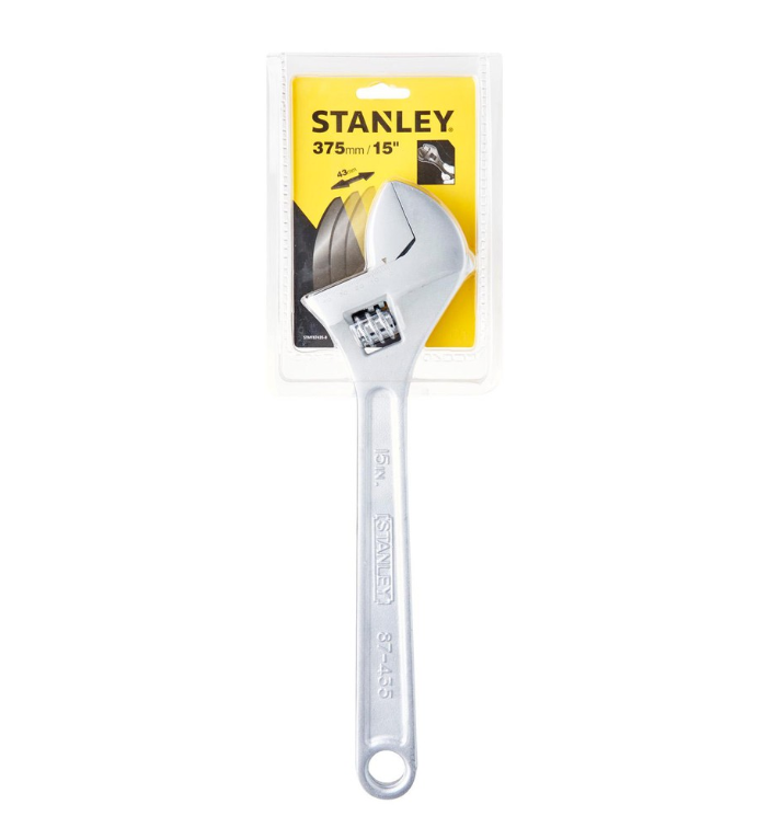 Stanley STMT874358 Adjustable Wrench 375mm/15inches (Chrome)