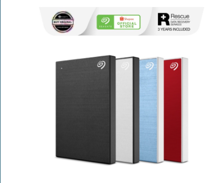 Seagate 1TB One Touch External HDD Portable Hard Drive USB 3.0 Slim with Free Rescue Data Recovery