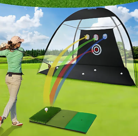 1pc Portable And Detachable Golf Practice Net, Golf Swing Training Net, Golf Chipping Practice Net