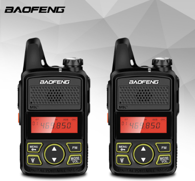 Baofeng BF-T1 Mini Two-Way Radio Walkie Talkie Set of 2 Black