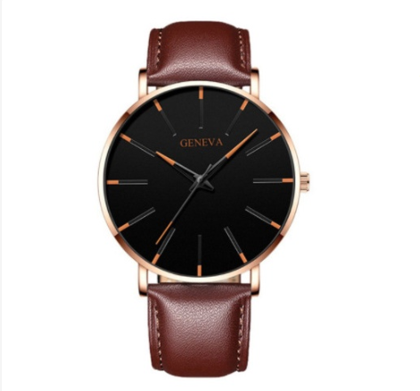 Explosive mesh belt classic dented color scale color pointer watch business men's watch simple alloy belt quartz watch M1