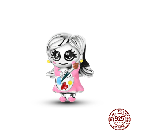 New Arrivals 925 Silver Life Tree Pendants Feather Planet Trunk Travel Girl Charms Beads Fit Original Pandora Charms Bracelet Women DIY Jewelry 0028