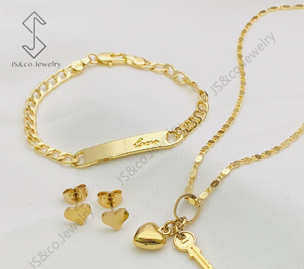 JS&CO jewelry 18K Bangkok Gold 3in1 Jewelry Set for Kids set-222
