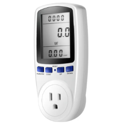 Electric Analyzer Monitor Digital Power Meter Wattmeter Socket US Plug Energy Meter Current Metering Socket Monitor Energy Power Meter Watt Volt Amp Frequency Electricity Analyzer Monitor Universal Wa