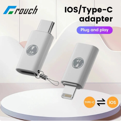 Crouch USB C To Lightning Adapter For iphone 15 Fast Charging Connector Type C Female To Lightning Male Data Transfer Converter