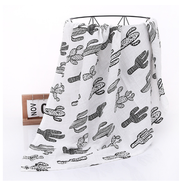 Summer Baby Blanket Muslin Gauze Breathable Sleep Swaddle Wrap Infant Quilt For Baby Bib S19