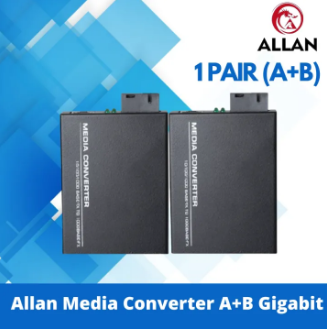 Allan 1000Mbps A/B Gigabit Fiber Optical Media Converter 1000Mbps Media Converter Switch Fiber transceiver