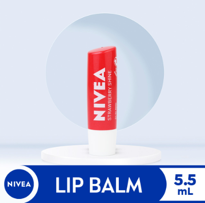 NIVEA Lip Care Strawberry Shine Lip Balm 5.5ML