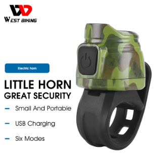 WEST BIKING Bicycle Bell 80dB Electric Bike Horn Loud Sound Bike Ring Safety Warning Bell Bicycle Handlebar Bell Bike Accessories