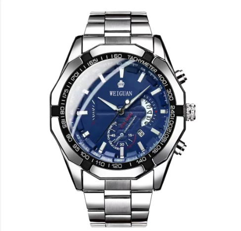 Binbond Original Luxury Watch Calendar Waterproof Luminous Luxury Stainless Steel Fashion Business Quartz Watch Men's Watch M07