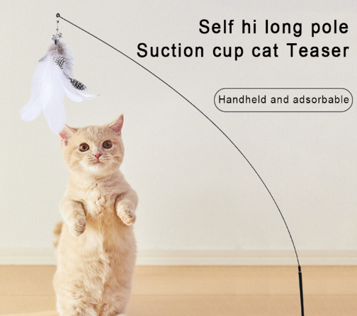 Cat Stick Toy Automatic Funny Cat Stick Cute Plastic Interactive Cat Toy