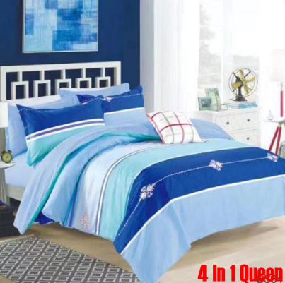 Celina Home Textiles 4 in 1 Queen Cotton Bed Sheet Set Premium Quality