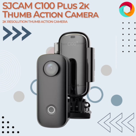 SJCAM C100 Plus Action Camera Thumb Camera 2K 30FPS H.265 Wi-Fi 30M Waterproof Sports DV Webcam