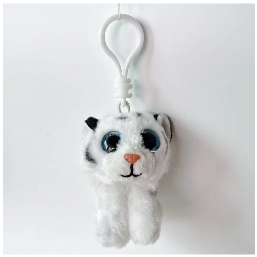 Ty Beanie Big Eyes Keychain Pendant Sloth Monkey Cat Fox Puppy Rabbit Soft Plush Backpack Decor Doll Birthday Gift For Kids 10CM C25