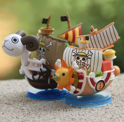 Dolls Display Action Figure Pirates Ship Model Merrimac Sani Mini PVC Material for Toys