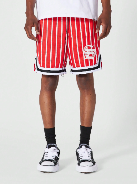 SUMWON Mesh Short With Stripe