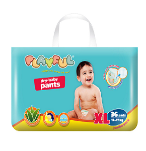 Playful Dry Baby Diaper Pants XL 36's