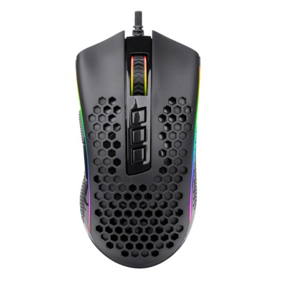 Redragon M808 Storm Lightweight RGB Gaming Mouse 85G Ultralight Honeycomb Shell 12 400 Dpi