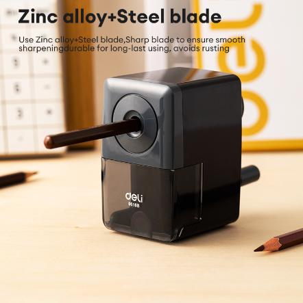Deli E0616B Rotary Pencil Sharpener Hand Crank Manual Mechanical Pencil Sharpener School Supplies