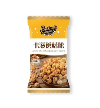 Pop-Smile Popcorn Caramel With Pink Rock Salt Flavor 100g