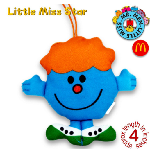 Mr Men Little Miss McDo Hanging Plushies Bag Charm Stuffed Toys McDo24