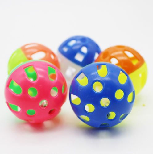 Pet cat Parrot Toy Hollow Bell Ball For Cockatiel Chew Fun Cage Toys