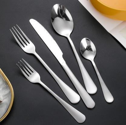 6 Pieces Original Stainless Steel Spoon Stainless Fork Set